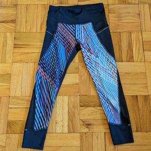 Athleta XS Navy with Retro Style with Pockets leggings